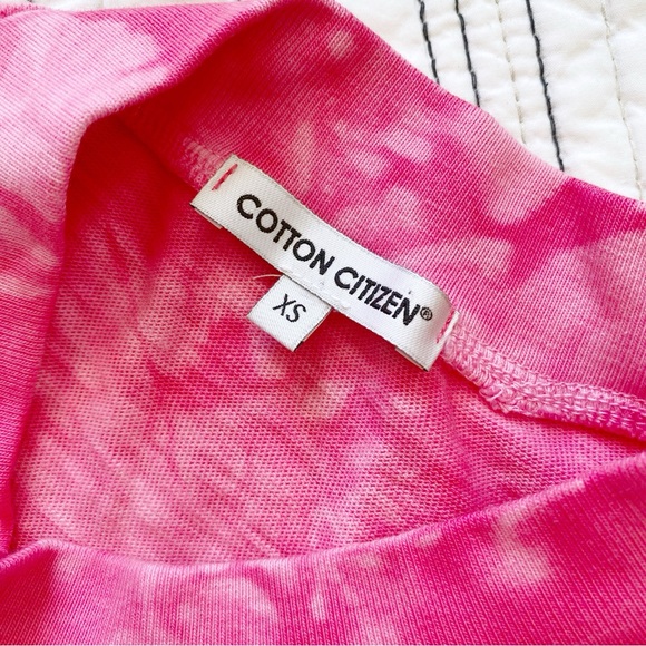 COTTON CITIZEN Women's Tokyo Crop Shirt in Hot Pink Crystal size XS - Picture 4 of 8